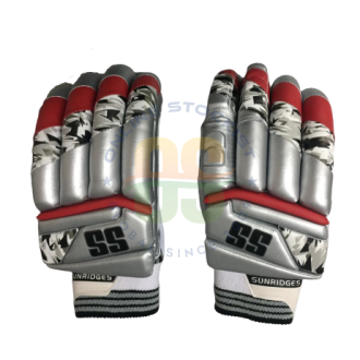SS T-20 Players Silver Color Cricket Batting Gloves Men's