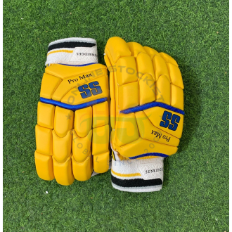 SS Pro Maxx Yellow Cricket Batting Gloves Men's