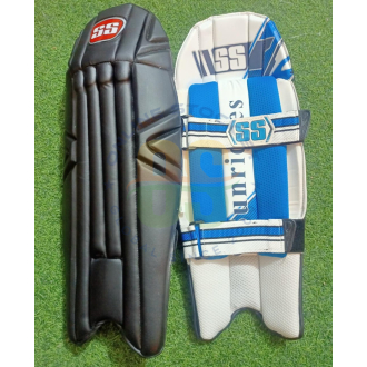 SS Players Black Wicket Keeping Pads
