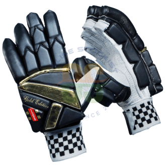 Gray Nicolls Gold Edition BLACK Cricket Batting Gloves Men's