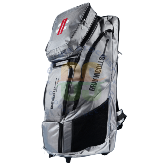 Gray Nicolls International GN9 Cricket Duffle Bag with Wheels SILVER