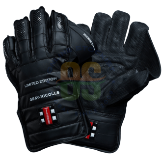 Gray Nicolls Limited Edition BLACK Wicket Keeping Gloves Men's