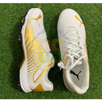 Puma White Golden Cricket Studds Men's