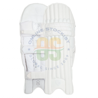 SG Hilite All White Cricket Batting Pads Men's