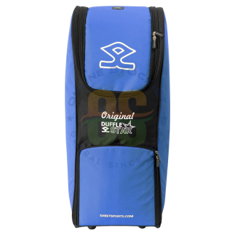 SHREY STAR DUFFLE BAG BLACK BLUE