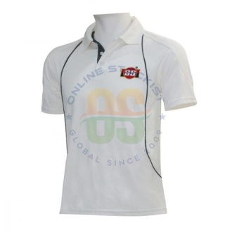 SS Maximus White Cricket Tshirt Half Sleeves