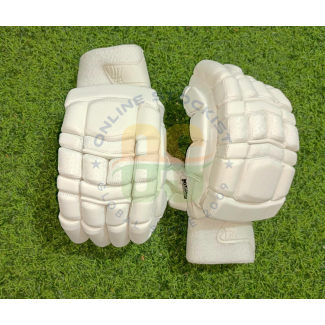 Custom Legend White Edition ( Pittards Leather ) Cricket Batting Gloves