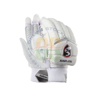 SG Test White Cricket Batting Gloves Mens Size