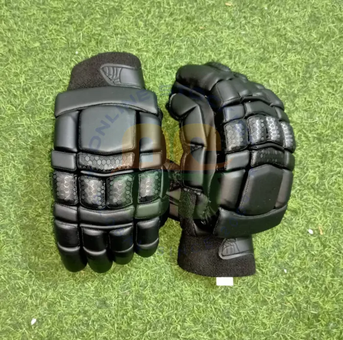 Custom Legend Black Edition Pittards Leather Cricket Batting Gloves