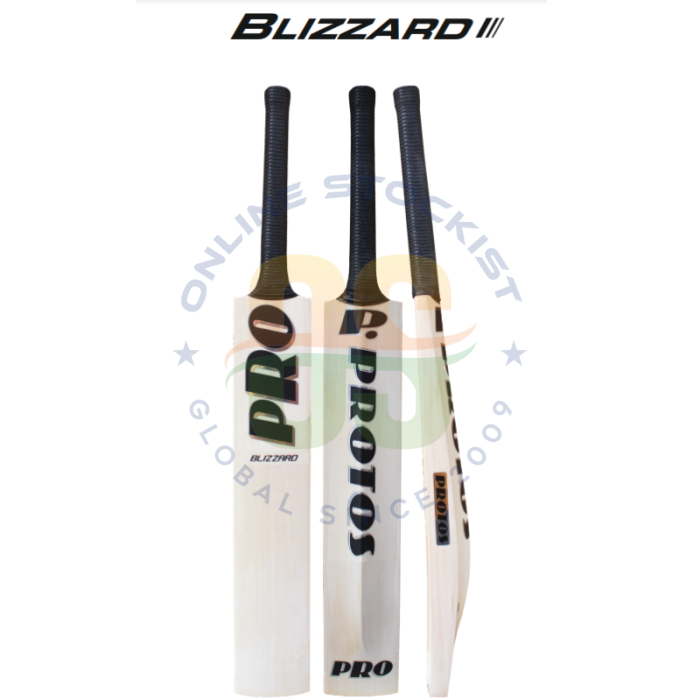 PROTOS PRO Blizzard ( BLACK RETRO ) English Willow Cricket Bat