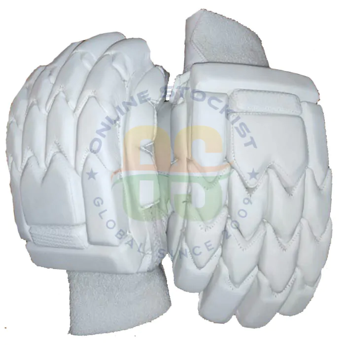 UNBRANDED X PRO All White Light Weight Cricket Batting Gloves Men s
