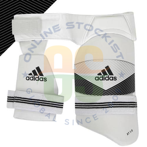 Adidas XT 1.0 White Cricket Combo Thigh Guard Men s